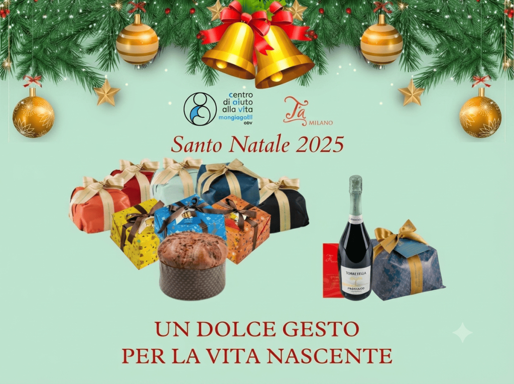 Panettoni solidali dell'iniziativa 'Un Dolce Gesto' del CAV Mangiagalli 2025